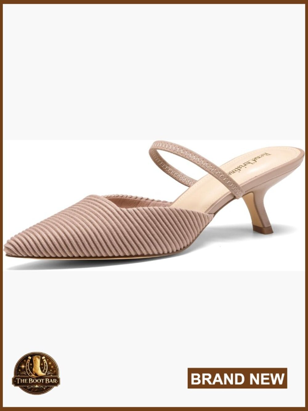 Pointed Toe Kitten Heel Pumps with Convertible Strap for Work and Parties